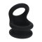 LEVELZ Wide Double O Silicone Cockring Medium Schwarz