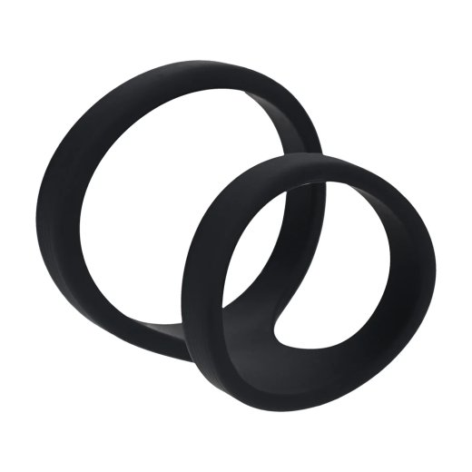 LEVELZ 2 Loop Silicone Cockring Schwarz