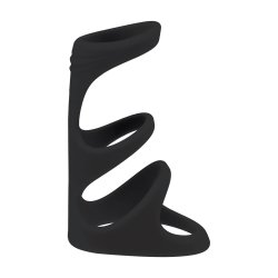LEVELZ 3 Loop Silicone Cockring Schwarz