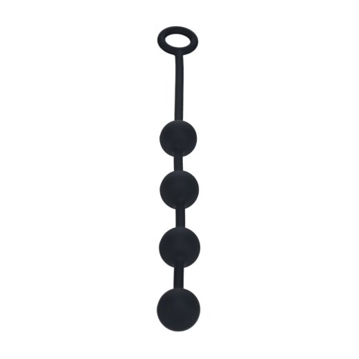 LEVELZ Round Silicone Anal Balls Medium Ø 3 cm Schwarz