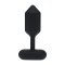 LEVELZ Hexagonal Vibrating Silicone Anal-Plug Small Schwarz