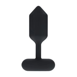 LEVELZ Hexagonal Vibrating Silicone Anal-Plug Medium Schwarz