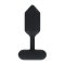 LEVELZ Hexagonal Vibrating Silicone Anal-Plug Medium Schwarz