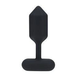 LEVELZ Hexagonal Vibrating Silicone Anal-Plug Large Schwarz
