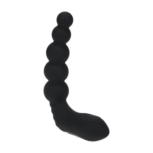 LEVELZ Rechargeable Beaded Silicone Prostate Stimulator mit Vibration, Klopfmodi & Heizfunktion Schwarz