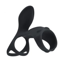 LEVELZ Vibrating Silicone Cock & Ball Ring mit Shaft...