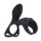 LEVELZ Vibrating Silicone Cock & Ball Ring mit Shaft Loop Schwarz