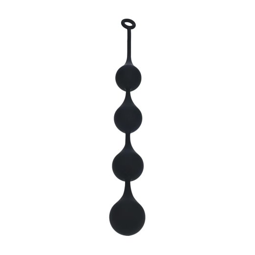 LEVELZ Waterdrop Silicone Anal Balls XX-Large Ø 6 cm Schwarz