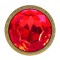 OUCH Milan Collection Analplug 3er-Set aus Aluminium Gold/Rot