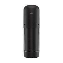 SNAIL VIBE Ikon Spark Stossender & Rotierender Masturbator Transparent/Schwarz