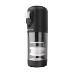 SNAIL VIBE Ikon Spark Stossender & Rotierender Masturbator Transparent/Schwarz