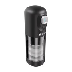 SNAIL VIBE Ikon Spark Stossender & Rotierender Masturbator Transparent/Schwarz