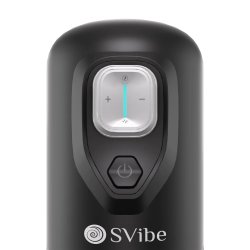 SNAIL VIBE Ikon Spark Stossender & Rotierender Masturbator Transparent/Schwarz