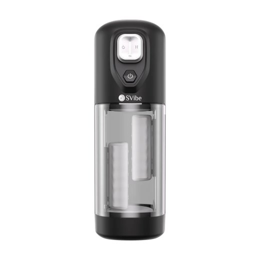 SNAIL VIBE Ikon Volt Masturbator mit Vibration, Reibung & Heizfunktion Transparent/Schwarz