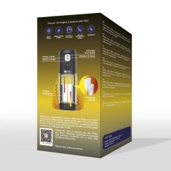 SNAIL VIBE Ikon Volt Masturbator mit Vibration, Reibung & Heizfunktion Transparent/Schwarz