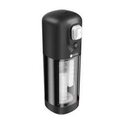 SNAIL VIBE Ikon Volt Masturbator mit Vibration, Reibung & Heizfunktion Transparent/Schwarz