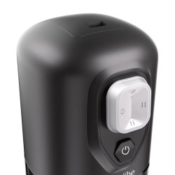 SNAIL VIBE Ikon Volt Masturbator mit Vibration, Reibung & Heizfunktion Transparent/Schwarz