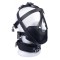 THE RED Kopfmaske aus hochwertigem Leder Schwarz