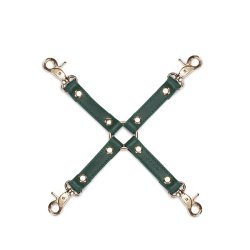 LIEBE SEELE Mossy Chic Leder-Hogtie Grün/Gold