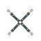 LIEBE SEELE Mossy Chic Leder-Hogtie Grün/Gold