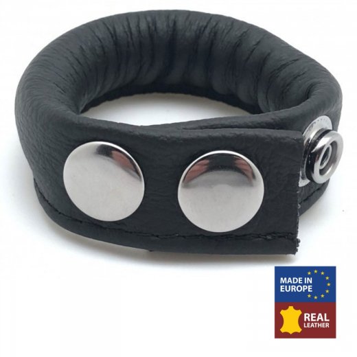 THE RED Ballstretcher aus Leder mit 2 Druckknöpfen 70 g Schwarz