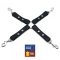 THE RED BDSM Hog Tie mit Karabinern Schwarz