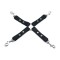 THE RED BDSM Hog Tie mit Karabinern Schwarz