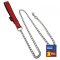 THE RED Leine mit Leder-Griff 1 m Rot