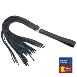 THE RED Martinet Lederpeitsche 75 cm Schwarz