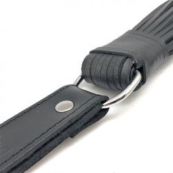 THE RED Martinet Lederpeitsche 75 cm Schwarz