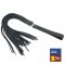 THE RED Martinet Lederpeitsche 75 cm Schwarz