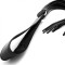 THE RED Martinet Lederpeitsche 75 cm Schwarz
