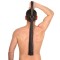 THE RED Martinet Lederpeitsche 75 cm Schwarz