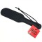 THE RED Doppeltes Lederpaddle 31 x 7 cm Schwarz
