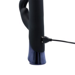 RABBIT PASSION Mini Rex Rabbit Vibrator mit Vibration & Klopffunktion Schwarz