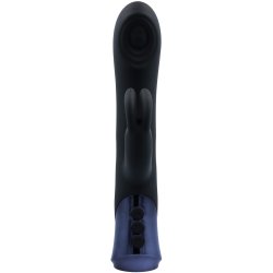 RABBIT PASSION Mini Rex Rabbit Vibrator mit Vibration & Klopffunktion Schwarz