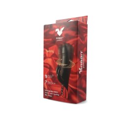 RABBIT PASSION Rabbit Vibrator mit Vibration & Rotation Schwarz