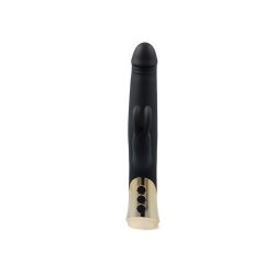 RABBIT PASSION Rabbit Vibrator mit Vibration & Rotation Schwarz