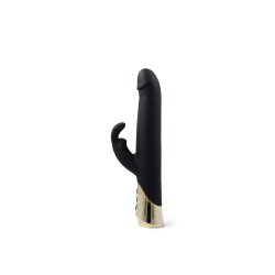 RABBIT PASSION Rabbit Vibrator mit Vibration & Rotation Schwarz