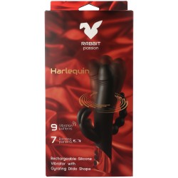 RABBIT PASSION Harlequin Rabbit Vibrator mit Vibration & Rotation