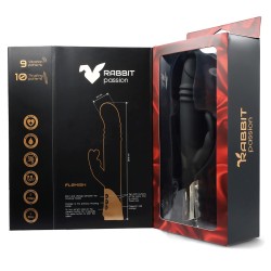 RABBIT PASSION Flemish Rabbit Vibrator mit Vibration & Stossfunktion
