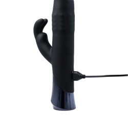 RABBIT PASSION Beveren Rabbit Vibrator mit Rotationsperlen & Vibration Schwarz