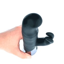 RABBIT PASSION Beveren Rabbit Vibrator mit Rotationsperlen & Vibration Schwarz