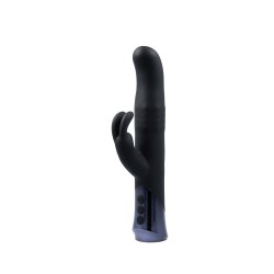 RABBIT PASSION Beveren Rabbit Vibrator mit Rotationsperlen & Vibration Schwarz