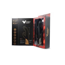 RABBIT PASSION Belier Rabbit Vibrator mit Vibration & Wellenbewegung Schwarz