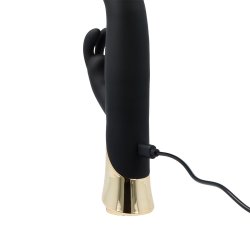 RABBIT PASSION Belier Rabbit Vibrator mit Vibration & Wellenbewegung Schwarz