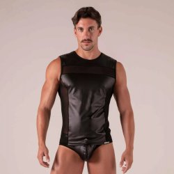 ABSOLU MALE Rebel Tank Top Schwarz