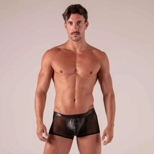 ABSOLU MALE Rebel Zipped Trunk Schwarz