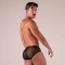 ABSOLU MALE Rebel Zipped Brief Schwarz