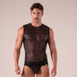 ABSOLU MALE Seduction Tank Top Schwarz